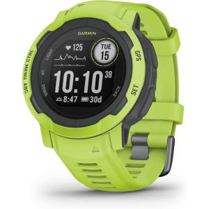 imageGarmin Instinct 2S CamoEdition SmallerSized Rugged Outdoor Watch with GPS Built for All Elements MultiGNSS Support Tracback Routing and More Mist camoElectric Lime