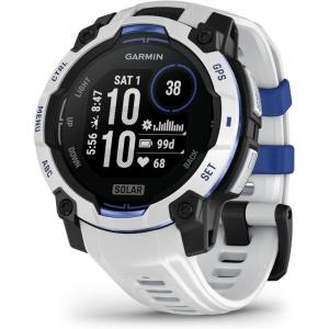 imageGarmin Instinct 3 45mm AMOLED Display Rugged Outdoor GPS Smartwatch MetalReinforced Bezel Builtin Flashlight Up to 18 Days of Battery Life BlackWhitestoneBolt Blue