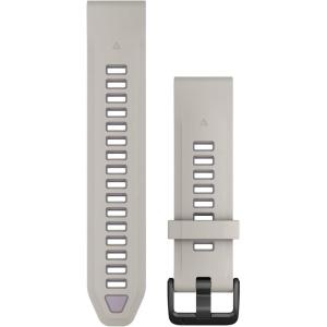 imageGarmin QuickFit 20mm BlackPebble Gray Silicone BandFog GrayLavender