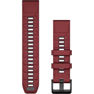 imageGarmin QuickFit 20mm BlackPebble Gray Silicone BandMarsalaGraphite