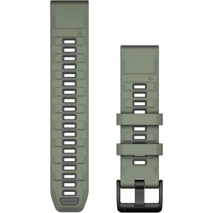 imageGarmin QuickFit 20mm BlackPebble Gray Silicone BandWillowGraphite