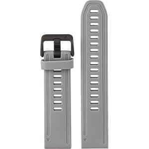 imageGarmin QuickFit 22 Watch Band  Jacquardweave Nylon Strap  Heathered BlackPowder Gray Silicone