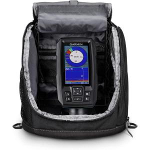 imageGarmin Striker Plus 4 Ice Fishing Bundle Includes Portable Striker Plus 4 Fishfinder and Dual BeamIF Transducer