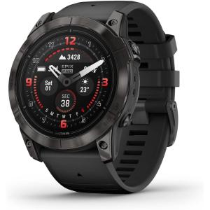 imageGarmin epix Pro Gen 2 Sapphire Edition 51mm High Performance Smartwatch Advanced Training Technology Builtin Flashlight BlackCarbon Gray DLC Titanium with Blk Band