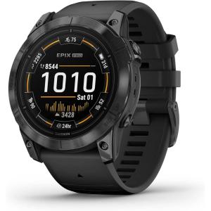imageGarmin epix Pro Gen 2 Sapphire Edition 51mm High Performance Smartwatch Advanced Training Technology Builtin Flashlight BlackSlate Gray w Black Band