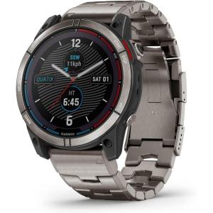 imageGarmin quatix 7X Solar Edition Marine GPS Smartwatch Solar Charging Capabilities Durable Watch with Flashlight Tide Changes and Anchor Drag Alerts Waypoint MarkingSolar