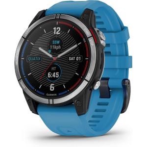 imageGarmin quatix 7X Solar Edition Marine GPS Smartwatch Solar Charging Capabilities Durable Watch with Flashlight Tide Changes and Anchor Drag Alerts Waypoint MarkingStandard Edition