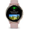 imageGarmin Venu 3 Silver Stainless Steel Bezel 14Inch AMOLED Touchscreen Display Smart Watch with 45mm Whitestone Case and Silicone BandDust Rose
