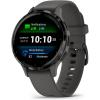 imageGarmin Venu 3 Silver Stainless Steel Bezel 14Inch AMOLED Touchscreen Display Smart Watch with 45mm Whitestone Case and Silicone BandPebble Gray