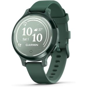 imageGarmin Lily 2 Active Small and Stylish Smartwatch Builtin GPS Hidden Display Patterned Lens Up to 9 Days Battery Life Jasper Green with Jasper Green Silicone BandJasper Green with Jasper Green Silicone Band