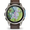 imageGarmin D2 Mach 2 47mm Touchscreen Aviator Smartwatch with GPS Moving Map Aviation Weather Health and Wellness Features Flashlight and More Oxford Brown Leather Band