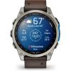 imageGarmin D2 Mach 2 47mm Touchscreen Aviator Smartwatch with GPS Moving Map Aviation Weather Health and Wellness Features Flashlight and More Oxford Brown Leather Band