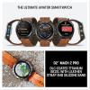 imageGarmin D2 Mach 2 Pro Carbon Gray DLC Titanium with Chestnut Leather Band