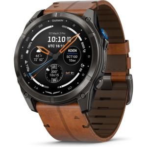 imageGarmin D2 Mach 2 Pro Carbon Gray DLC Titanium with Chestnut Leather Band