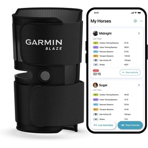 image:imageGarmin Blaze Equine Wellness System EasytoUse Tail Wrap and Sensor Health amp Wellness Insights