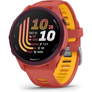 image:imageGarmin Forerunner 70 EasytoUse GPS Running Smartwatch Advanced Training Metrics and Recovery Insights Up to 13 Days of Battery Life Cool LavendarRed Pink with Mango