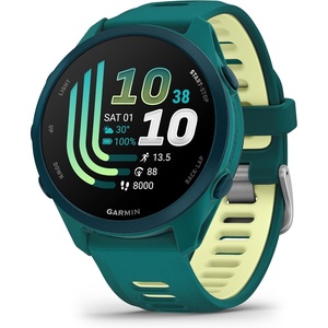 image:imageGarmin Forerunner 70 EasytoUse GPS Running Smartwatch Advanced Training Metrics and Recovery Insights Up to 13 Days of Battery Life Cool LavendarTeal Green with Citron
