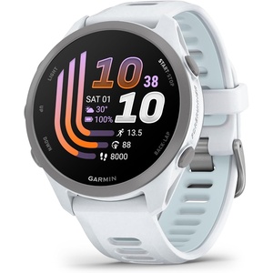 image:imageGarmin Forerunner 70 EasytoUse GPS Running Smartwatch Advanced Training Metrics and Recovery Insights Up to 13 Days of Battery Life Cool LavendarWhitestone with Cloud Blue