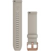 image:imageGarmin Quick Release Bands 20mmLight Sand Silicone with Rose Gold Hardware