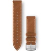 Tan Italian Leather with Silver Hardware